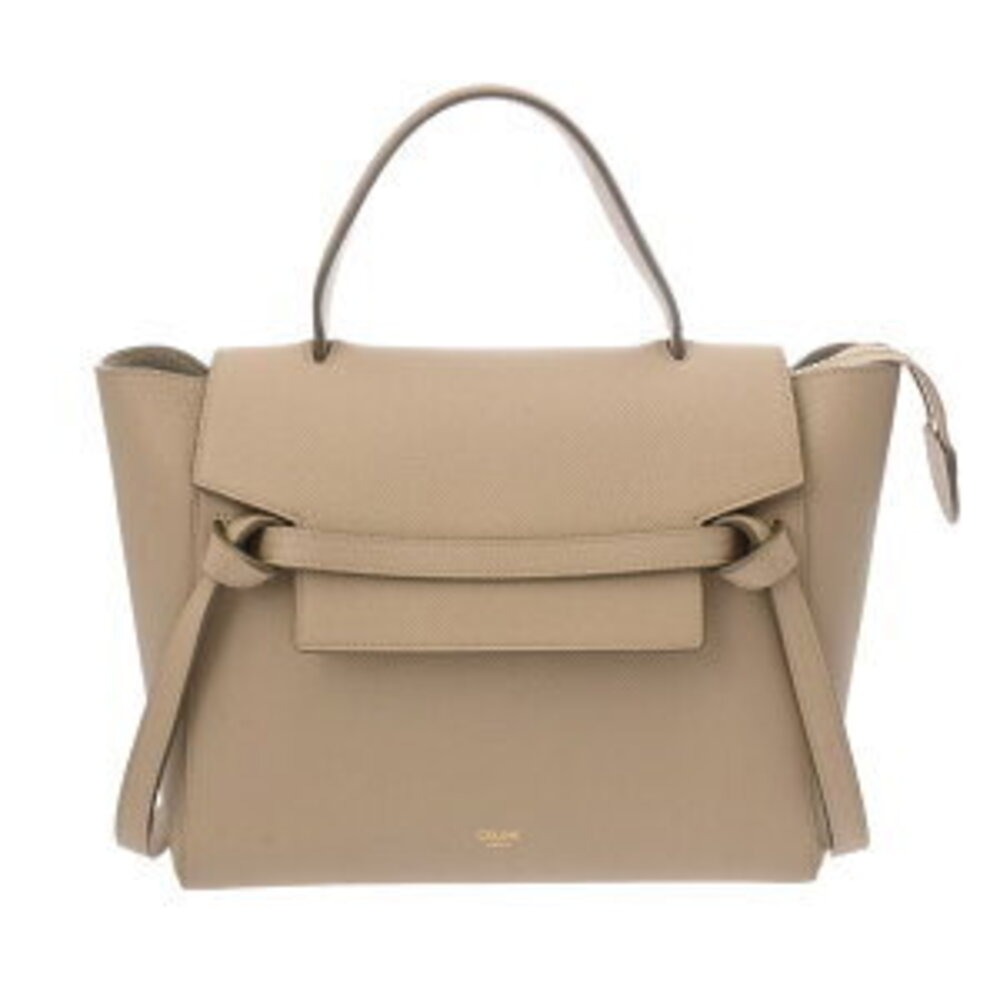 Celine Belt Bag Beige Grained Calf Handbag